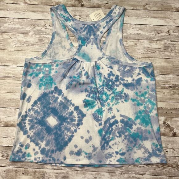NWT Victoria’s Secret Tank Top Women's Size Large Multicolor Racerback Tie Dye - Picture 7 of 10